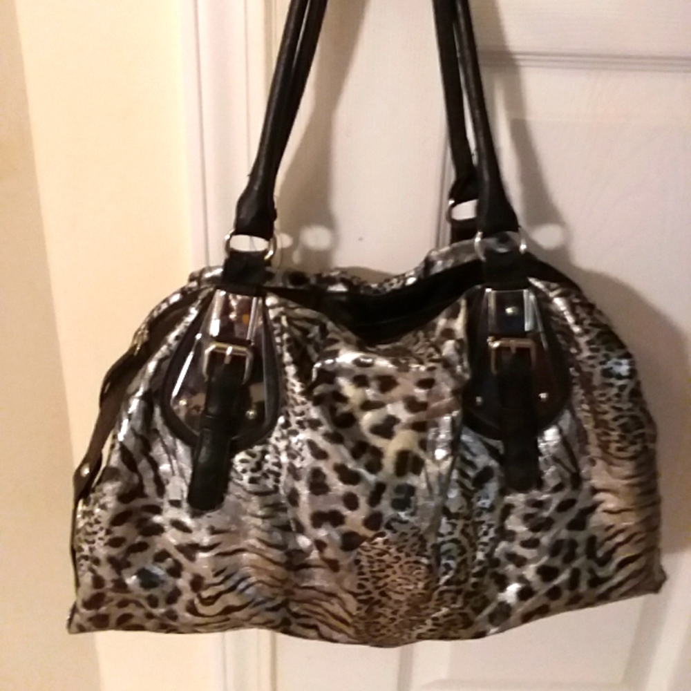 Leopard print handbag